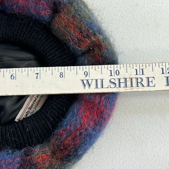 The Jacobite Tartan Mohair/ Wool Blend Beret Hat Woven In Scotland - Picture 5 of 12